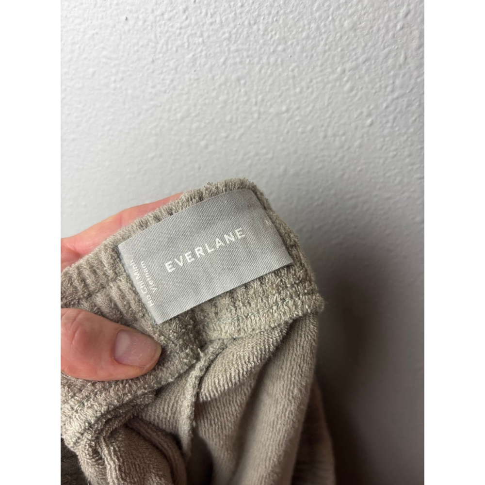 Everlane Athletic Shorts M Beige Terry Cloth casual preppy spring vacation - Picture 4 of 6